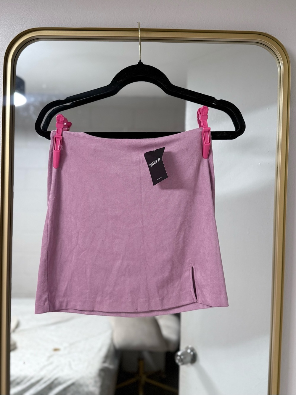 Forever 21 Light Purple Mini Skirt with Side Slit